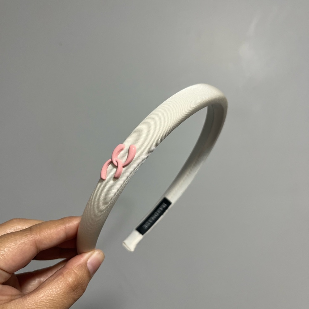 Headband with Pink Accent
